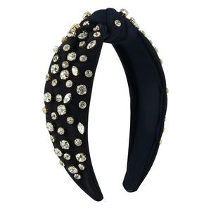 Knotted Jeweled Headband Crystal Embellished